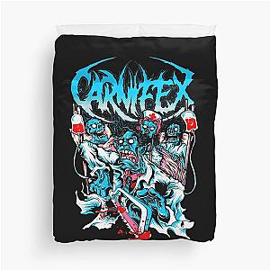 Retro Lie to My Face Carnifex Band Duvet Cover