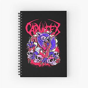 Music Drown Me in Blood Carnifex Band Spiral Notebook