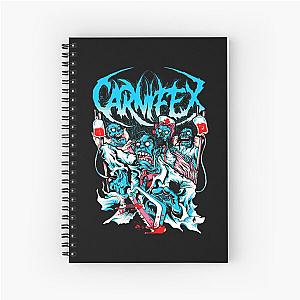 Retro Lie to My Face Carnifex Band Spiral Notebook