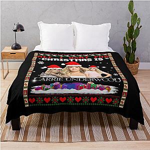 All I Want for Christmas Is Carrie Throw Blanket