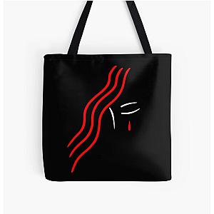 There's Never Been a Red Bubble Like Her Carrie Musical Logo All Over Print Tote Bag