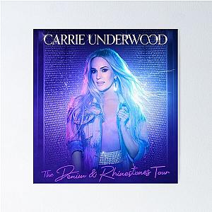 carrie denim rhinestone tour 2023 underwood Poster