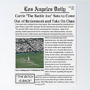 Carrie Soto Is Back Newspaper  Poster