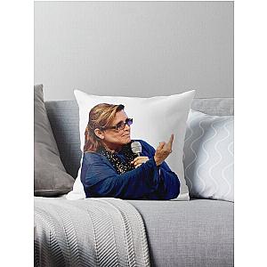 Carrie Fisher Throw Pillow