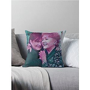 Carrie Fisher and Debbie Reynolds—Hug Throw Pillow