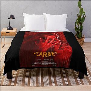 Carrie 1976, Creepy Retro Horror fan gift Throw Blanket