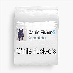 Carrie Fisher Tweets Duvet Cover