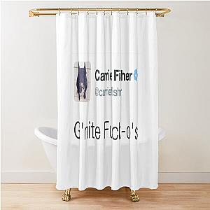 Carrie Fisher Tweets Shower Curtain