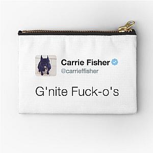 Carrie Fisher Tweets Zipper Pouch