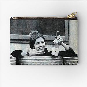 Carrie Fisher in a Trash Can Zipper Pouch