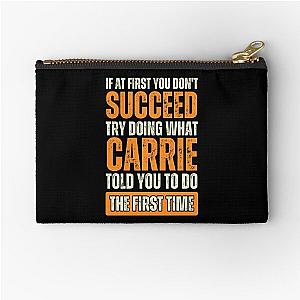 Carrie Personal Funny Zipper Pouch