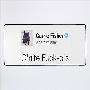 Carrie Fisher Tweets Desk Mat