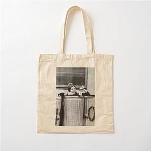 Carrie Fisher in a Trash Can Cotton Tote Bag