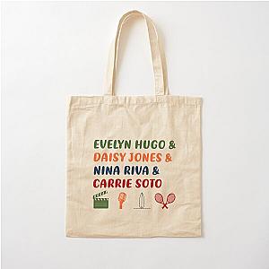 evelyn hugo + daisy jones + nina riva + carrie soto taylor jenkins reid Cotton Tote Bag