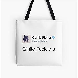 Carrie Fisher Tweets All Over Print Tote Bag