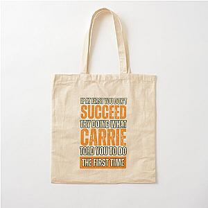 Carrie Personal Funny Cotton Tote Bag