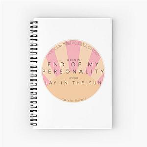 Carrie Fisher Quote Sticker Spiral Notebook