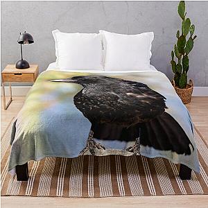 Cute Crow Throw Blanket
