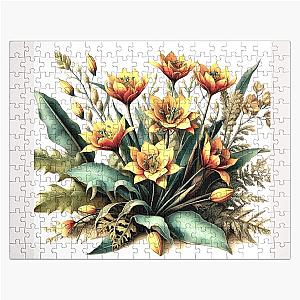 Orbea lutea Yellow Carrion Flower Jigsaw Puzzle