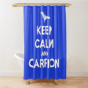 KEEP CALM AND CARRION Shower Curtain
