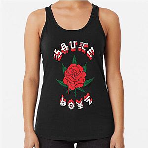 Eladio Carrion Merch, Eladio Carrion Sauce Boyz Logo Racerback Tank Top