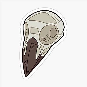 Carrion Crow Skull Sticker