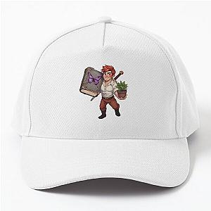 Carrion Swift, Carrying Baseball Cap and Simon with his plant.