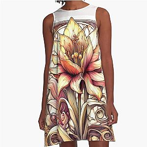 Orbea lutea (Yellow Carrion Flower) A-Line Dress