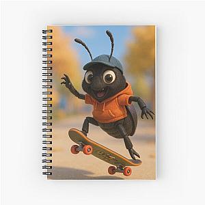 Skater Beetle Spiral Notebook