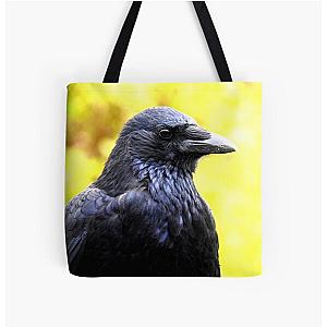 Carrion Crow All Over Tote Bag