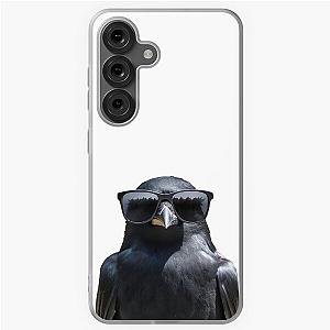 Funny cool crow Bird wearing sunglasses Soft Case