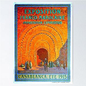 Casablanca Morocco - 1915 - Vintage Travel Print - Morocco Vintage Travel Poster