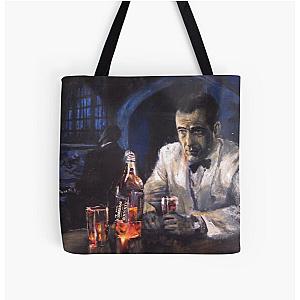 Humphrey Bogart in Casablanca All Over Print Tote Bag