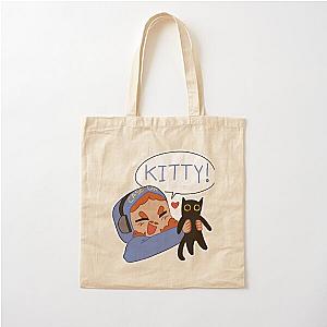 Caseoh kitty Cotton Tote Bag