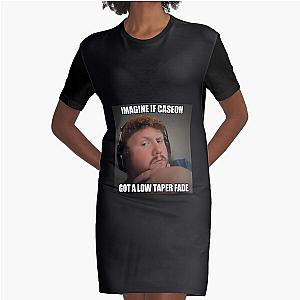 Caseoh Hair Meme Graphic T-Shirt Dress