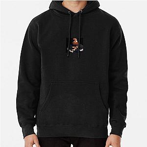 Caseoh Face, Black woody , caseoh Hair , caseoh's kitty Pullover Hoodie