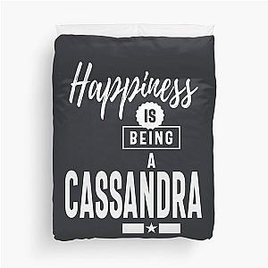 Cassandra Personalized Name Birthday Gift Duvet Cover