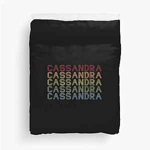 Cassandra Name T Shirt 
 Cassandra Gift Item Tee 
 Vintage Retro Duvet Cover