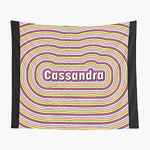 Cassandra Name Fun Color Stripes Design Tapestry