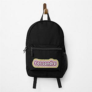 Cassandra name fun candy color backpack design with stripes