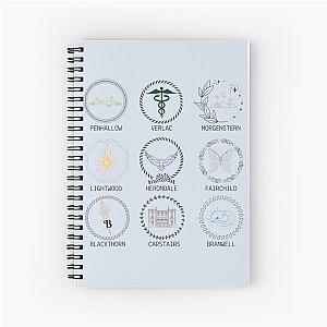 SHADOWHUNTER FAMILY CREST Spiral Notebook