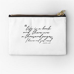 Cassandra Clare Life is a book Zipper Pouch