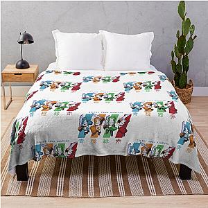 Castle Crashers in Time Throw Blanket