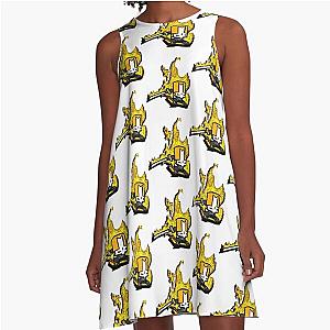 Castle Crashers Orange Knight A-Line Dress