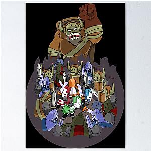 Castle Crashers 4 Swords Style Poster