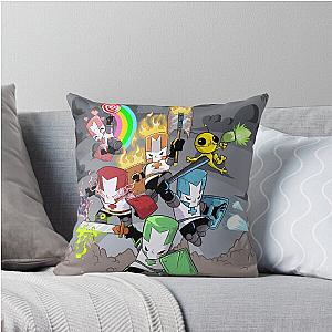 Castle Crashers Featuring. The Alien Hominid Throw Pillow