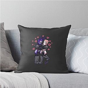 Castle Crashers Purple Knights Throw Pillow