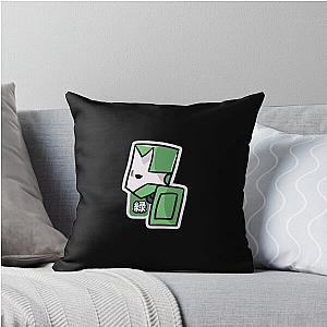 Castle Crashers Green Knight Throw Pillow