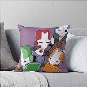 Castle Crashers Pixel Art Throw Pillow