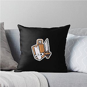 Castle Crashers Orange Knight Throw Pillow